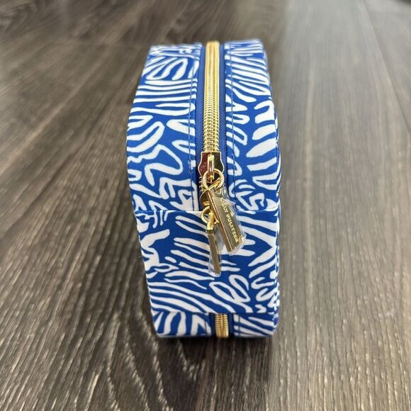 Lilly Pulitzer Travel Jewelry Case Holder Martinique Blue Zee Bebe Accessories - Picture 3 of 4